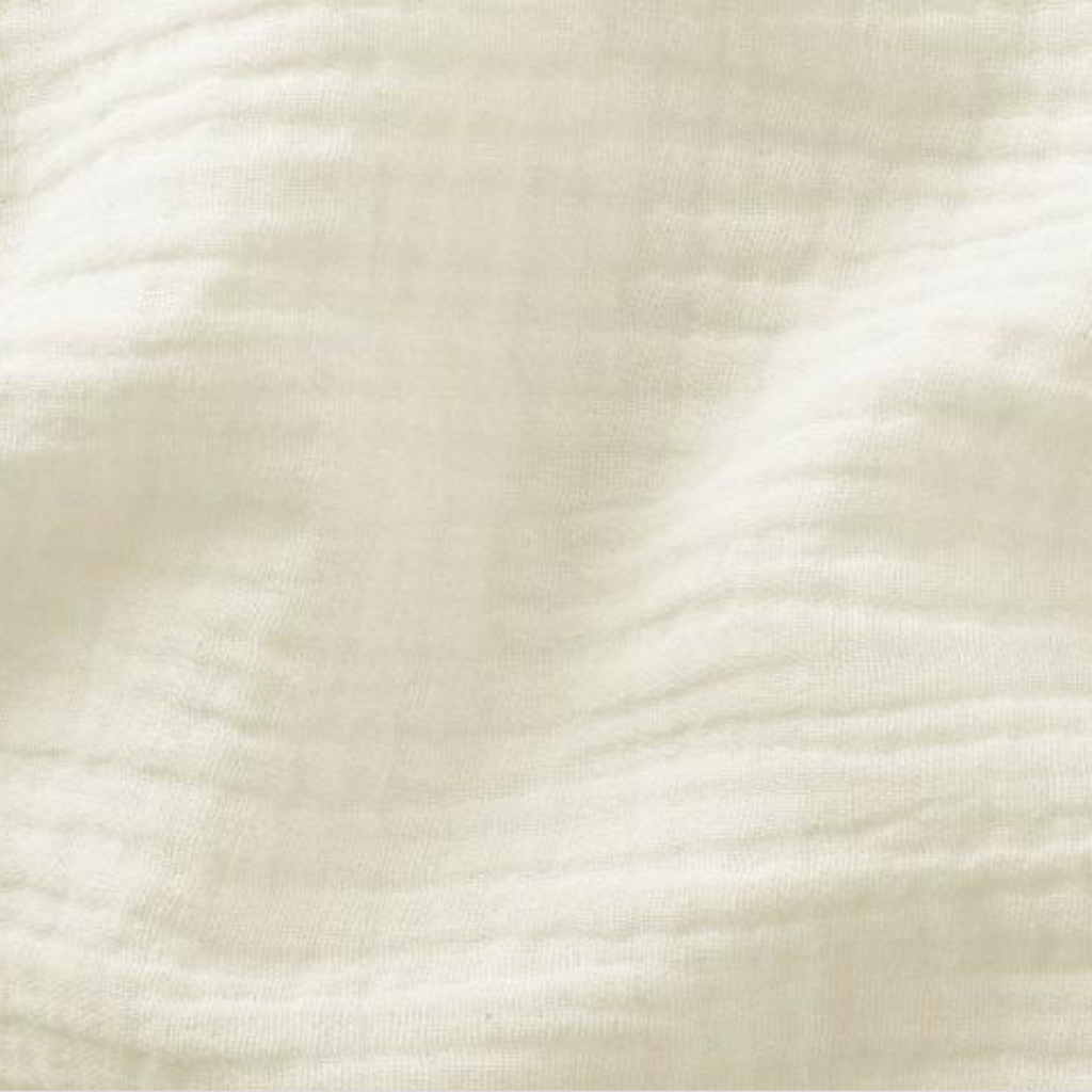 tissu double gaze coton oeko-tex écru