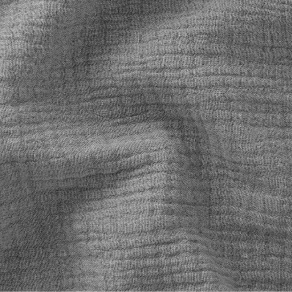 tissu double gaze coton oeko-tex gris clair