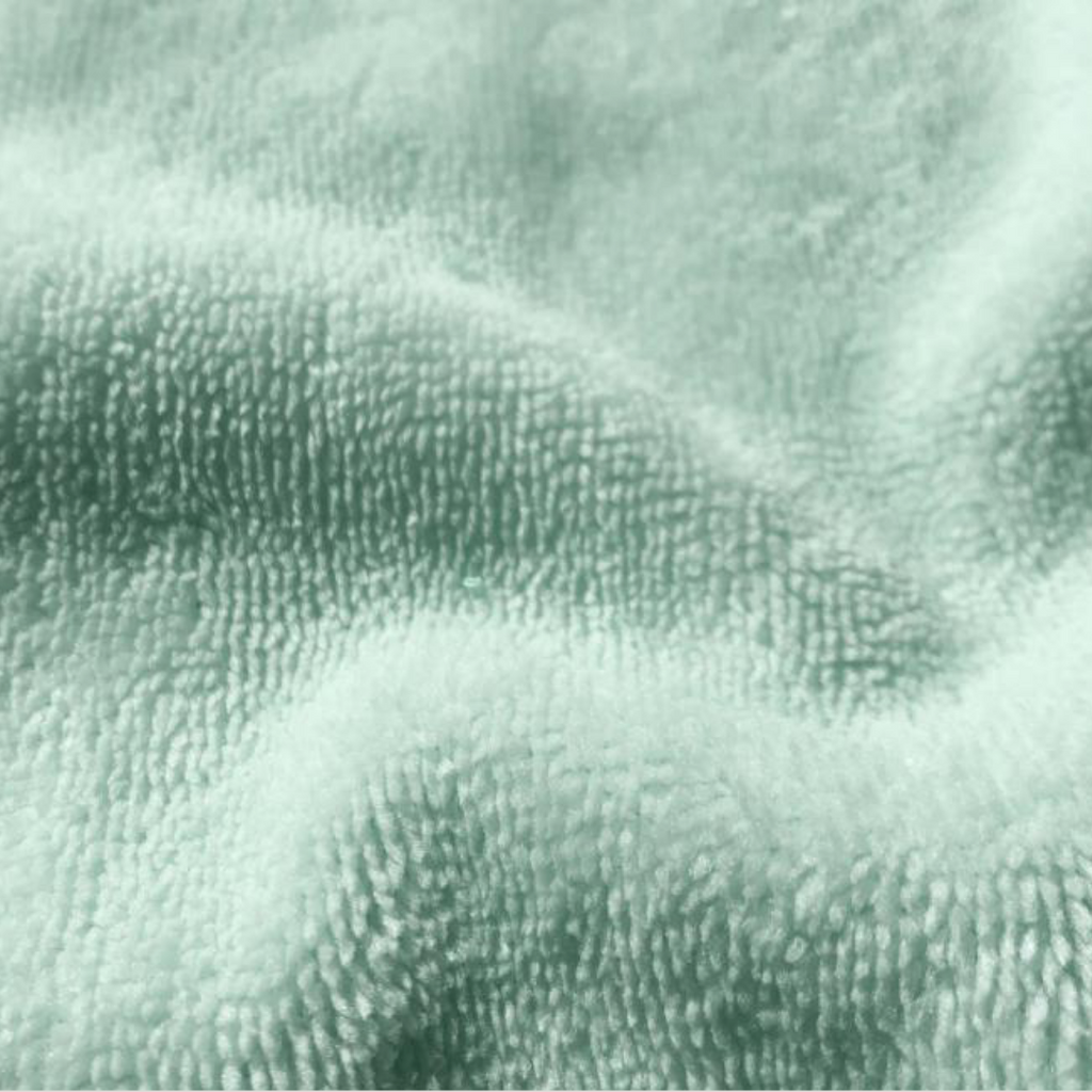 tissu eponge de bambou oeko-tex bleu celadon
